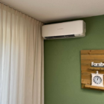compacte binnenunit airco in hus